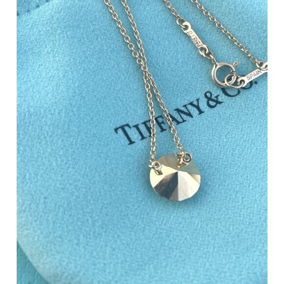Tiffany Co Elsa Peretti Faceted 2 Carat 18k gold Pendant Necklace on a 15" Chain - Picture 10 of 15